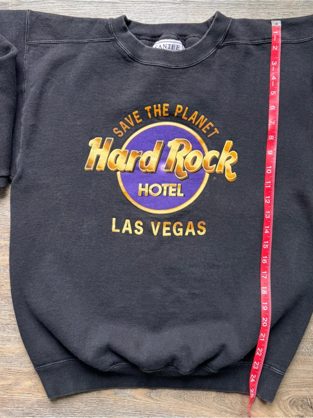 Vintage Hard Rock Hotel Las Vegas Black Crewneck Sweatshirt Medium